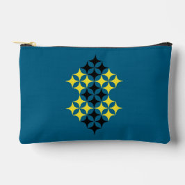 Bolsito Accesorio Pequeño Estrellas negras y amarillas grandes
