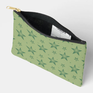 Bolsito Accesorio Pequeño Estrellas olivares elegantes y elegantes en verde