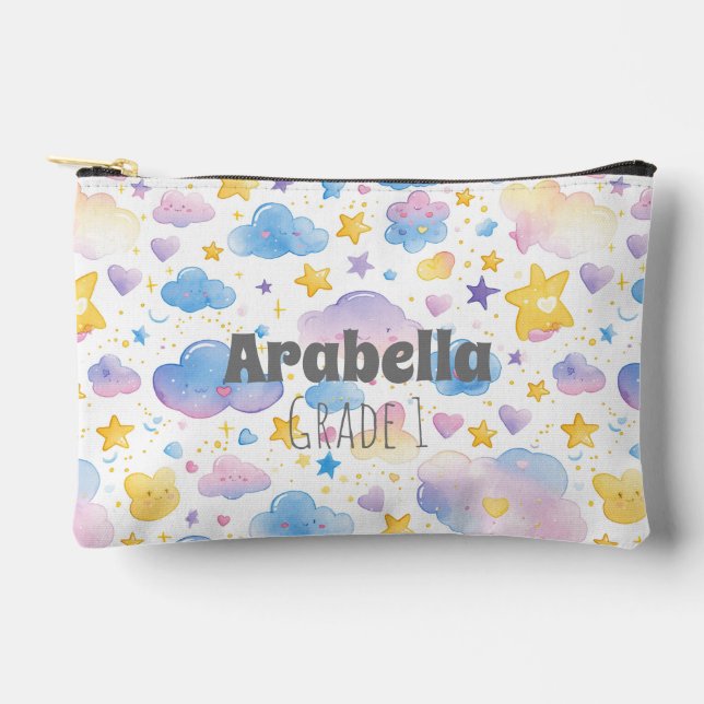 Bolsito Accesorio Pequeño Estrellas Y Nubes Acuardan Niños (Anverso)