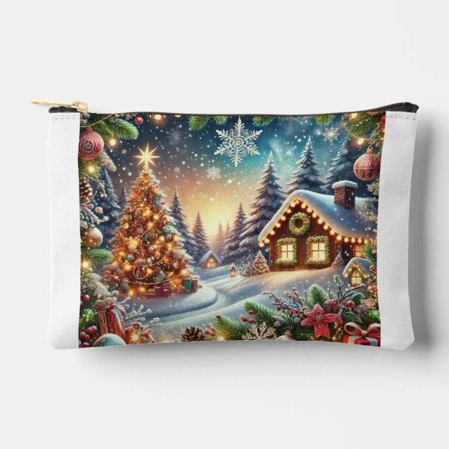 Bolsito Accesorio Pequeño Extravagante bolsita de nieve 🎄 magia de invierno (Anverso)