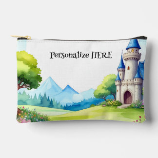 Bolsito Accesorio Pequeño Fairytale Castle Zippered Pouch Accessory Bag
