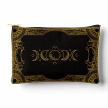 Fases de la Luna Celestiales Doradas Vintage Ornam