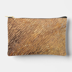 Bolsito Accesorio Pequeño Faux Golden Strokes
