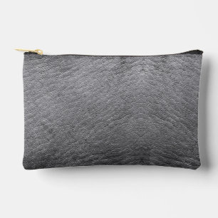 Bolsito Accesorio Pequeño Faux Gray Leather