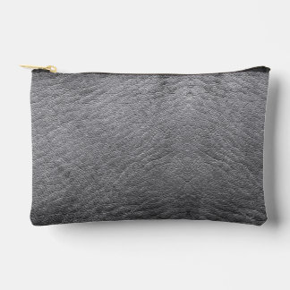 Bolsito Accesorio Pequeño Faux Gray Leather