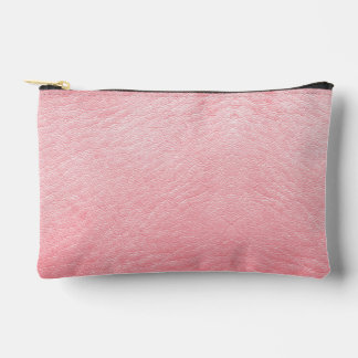 Bolsito Accesorio Pequeño Faux Pink Leather