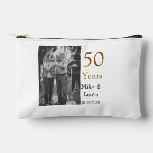 Bolsito Accesorio Pequeño Feliz 50 aniversario agregar nombre de la pareja f
