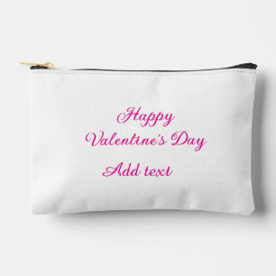 Bolsito Accesorio Pequeño Feliz día de San Valentín texto nombre mensaje ros