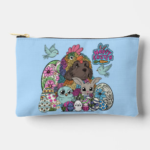 Bolsito Accesorio Pequeño Feliz Pascua amigos difusos y emplumados