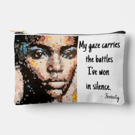 Bolsito Accesorio Pequeño Ferocity Vibrant Pixel Art Portrait