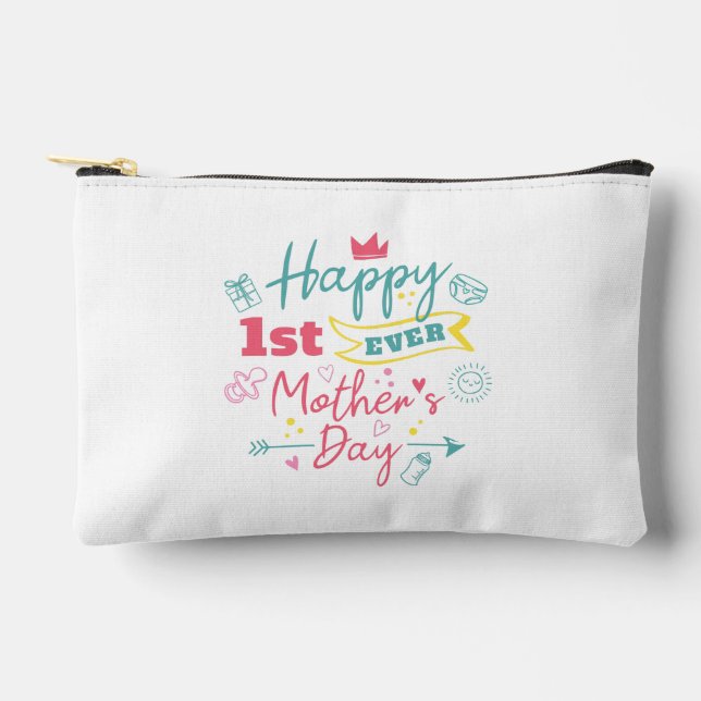 Bolsito Accesorio Pequeño First Mothers Day 1st Time Mom (Anverso)