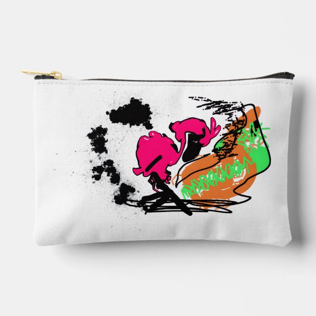 Bolsito Accesorio Pequeño Flamenco rosa WILDONE (Anverso)