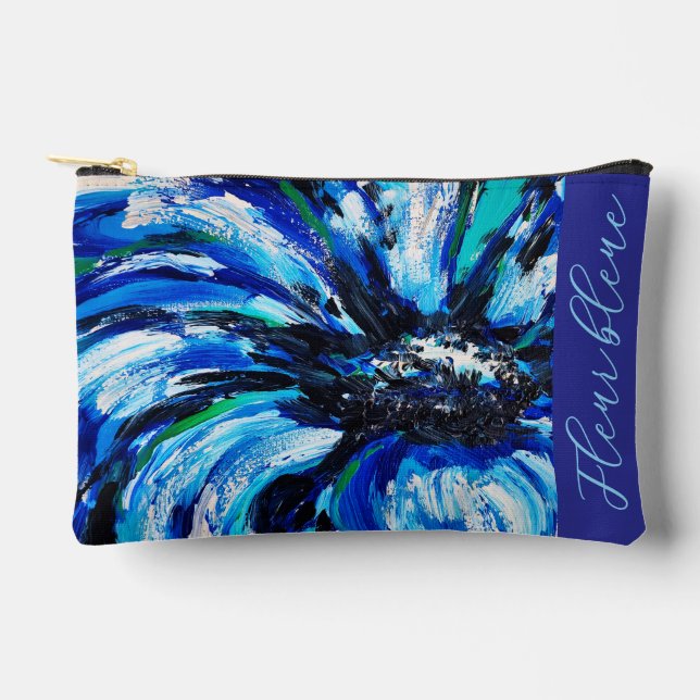 Bolsito Accesorio Pequeño Fleur bleue (Anverso)