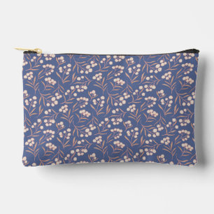 Bolsito Accesorio Pequeño Flor de algodón azul ventilado