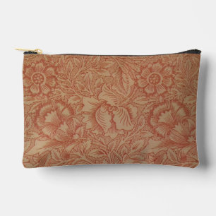 Bolsito Accesorio Pequeño Flor de amapola rosa William Morris