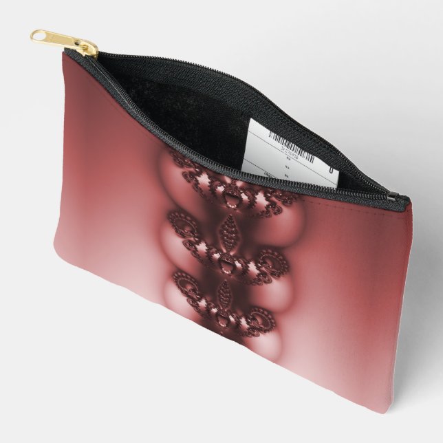 Bolsito Accesorio Pequeño Flor de Rojo (Abierto)