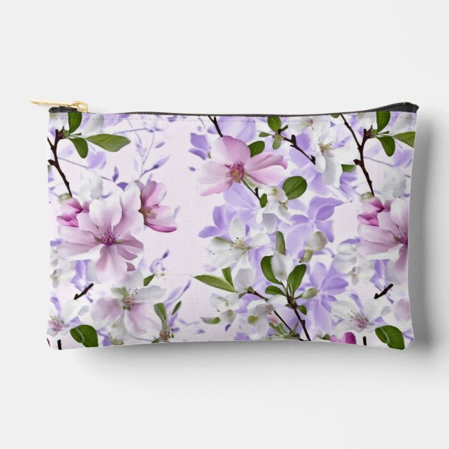 Bolsito Accesorio Pequeño Flor Elegante Pastel (Anverso)