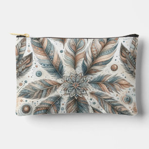 Bolsito Accesorio Pequeño Flor Emplumada