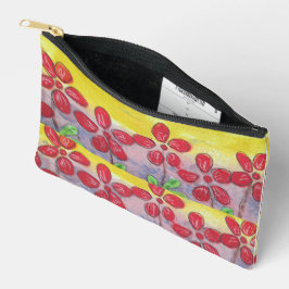 Bolsito Accesorio Pequeño Flor roja