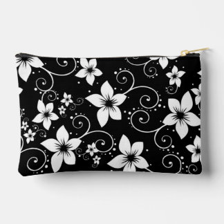 Bolsito Accesorio Pequeño Floral blanca tropical moderna