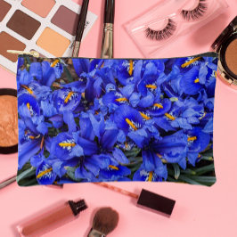 Bolsito Accesorio Pequeño Floral de irisis reticuladas púrpura