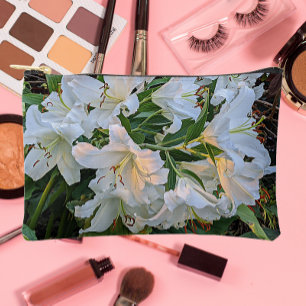 Bolsito Accesorio Pequeño Floral de lirios orientales blancos