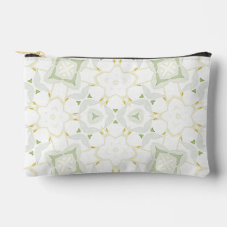 Bolsito Accesorio Pequeño Floral Geométrico Neutral Suave
