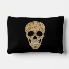 Bolsito Accesorio Pequeño Floral Sugar Skull Dia de los Muertos