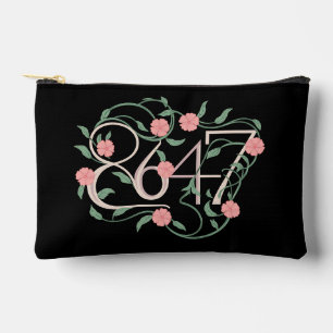 Bolsito Accesorio Pequeño Floral Sutil Anti Trump 8647 86 47 Boho