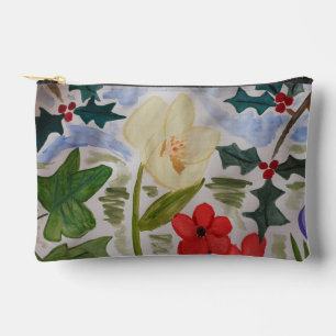 Bolsito Accesorio Pequeño Flores de invierno y Holly