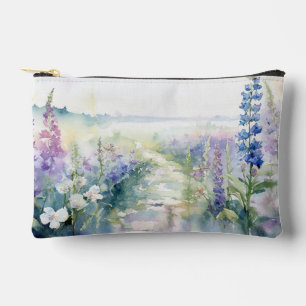 Bolsito Accesorio Pequeño Flores de lavanda silvestre en acuarela