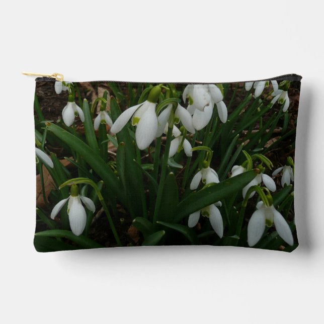 Bolsito Accesorio Pequeño Flores de Primavera Blanca (Galanthus) (Anverso)