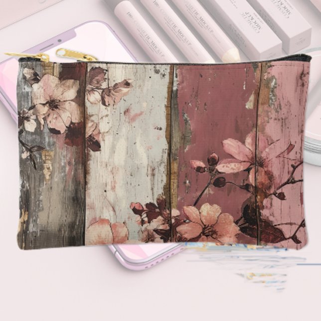 Bolsito Accesorio Pequeño Flores de verano y madera (Subido por el creador)