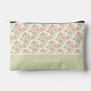 Bolsito Accesorio Pequeño Flores Monogramadas Neutras Serenas