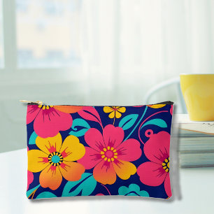 Bolsito Accesorio Pequeño Flores retro brillantes y audaces - Estilo dopamin