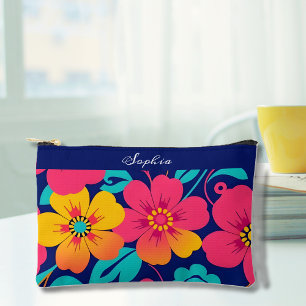 Bolsito Accesorio Pequeño Flores retro brillantes y audaces - Estilo dopamin