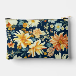 Bolsito Accesorio Pequeño Flores rojas y blancas vibrantes