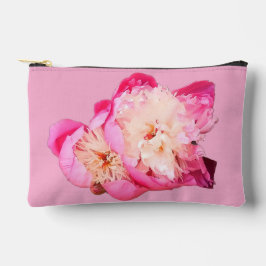 Bolsito Accesorio Pequeño Flores rosas y blancas