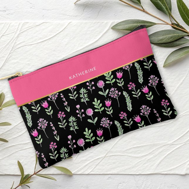 Bolsito Accesorio Pequeño Flores silvestres boho rosadas femeninas de moda (Subido por el creador)