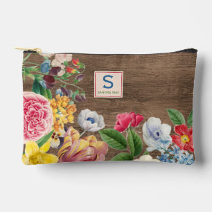 Bolsito Accesorio Pequeño Flores Silvestres Coloridas Patrón Artístico de Ra