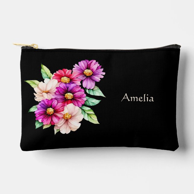 Bolsito Accesorio Pequeño Flores simples y elegantes de burro (Anverso)