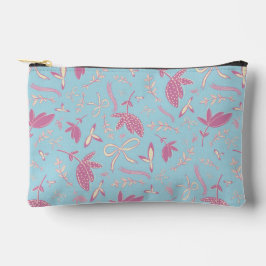 Bolsito Accesorio Pequeño Flores y arcos azules delgados