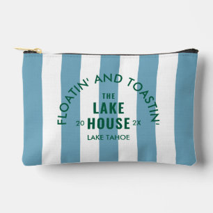 Bolsito Accesorio Pequeño Flotando y brindando en Lake House Blue Stripe