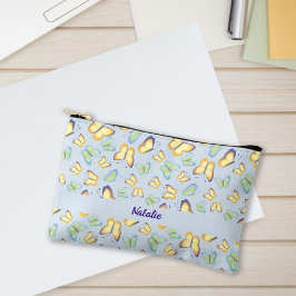 Bolsito Accesorio Pequeño Flúteos de mariposa azul personalizado