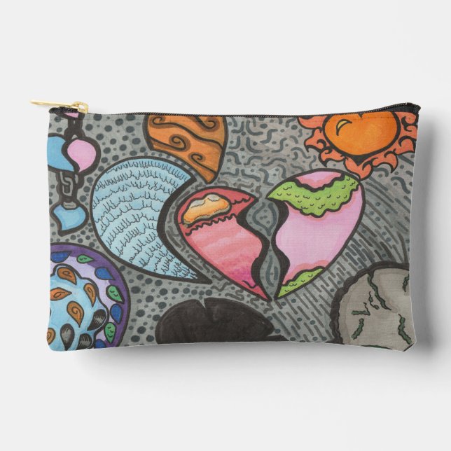 Bolsito Accesorio Pequeño Formas del corazón (Anverso)