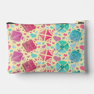 Bolsito Accesorio Pequeño Formas geométricas en amarillo