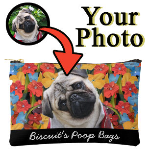 Bolsito Accesorio Pequeño Foto personalizada Perro Mom con foto
