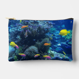 Bolsito Accesorio Pequeño Foto submarina de peces tropicales amarillos