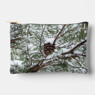 Bolsito Accesorio Pequeño Fotografía de la naturaleza del invierno de Snowy 