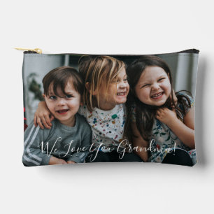 Bolsito Accesorio Pequeño Fotos Personalizadas Te Amo Abuela con Manuscrito 
